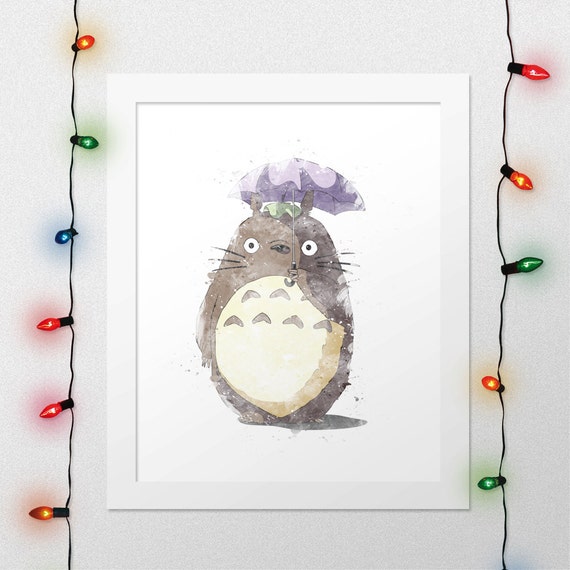 Totoro Print My Neighbour Totoro Print Totoro Wall Art Etsy