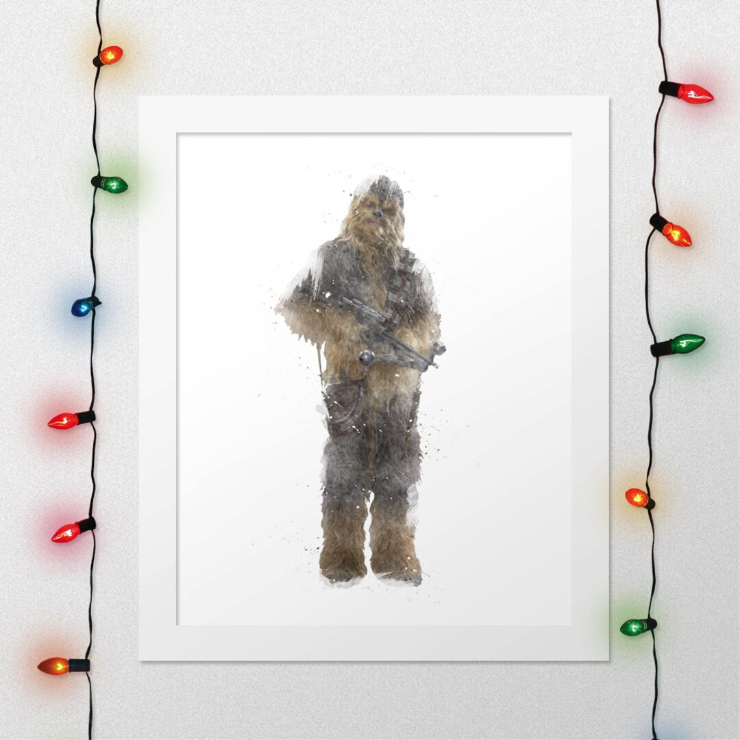 CHEWBACCA PRINT, Chewbacca Wall Art, Star Wars Chewbacca Print ...