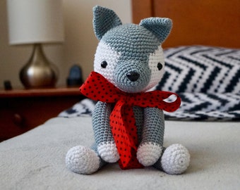 Pattern: "Frosty" Wolf/Lobo "Frosty" - Amigurumi Wolf Crochet pattern and tutorial English and Spanish