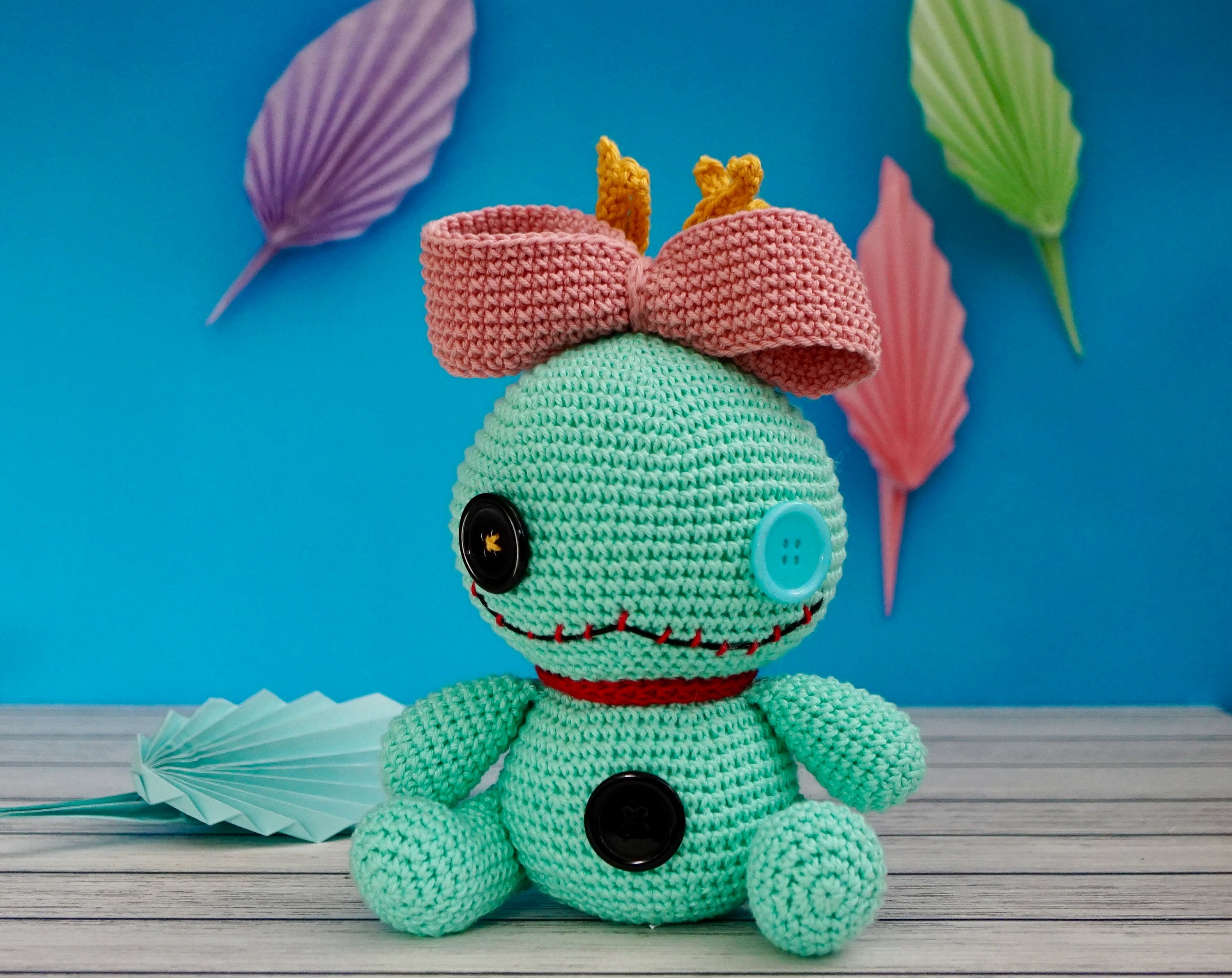 Crochet Stitch toy - amigurumi Stitch pattern part 4 - Lilo a