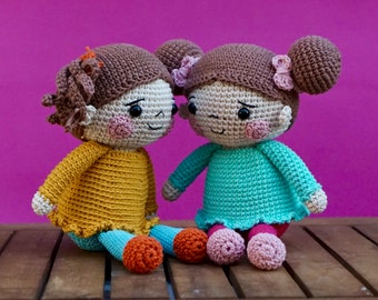 Patron : Muñeca Mabel/Mabel Doll - Amigurumi Doll Patron au crochet et tutoriel Anglais et Espagnol