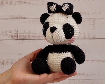 Pattern: Panda Yukako/Bear Yukako - Amigurumi Panda Crochet pattern and tutorial English and Spanish