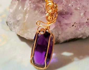 Amethyst  Gemstone Necklace, Amethyst - February Birthstone -  Gift For Her