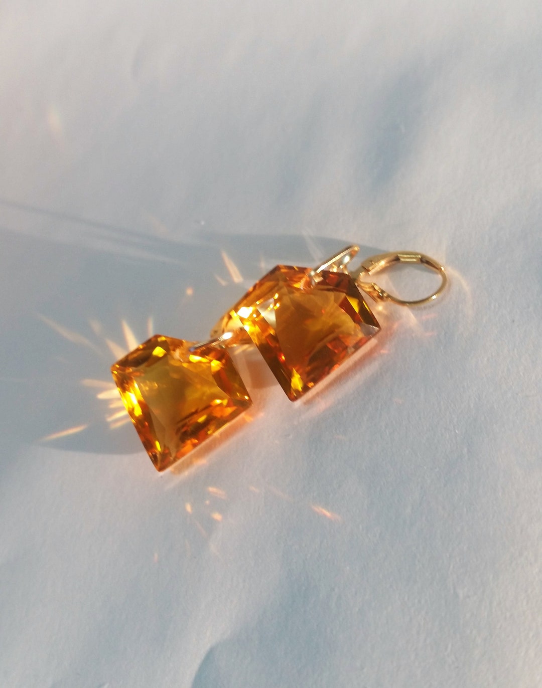 Citrine Earrings - Yellow Citrine Earrings - Citrine Jewelry - Citrine ...