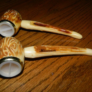 Vintage Missouri Salt & Pepper Shaker Souvenirs, Imitation Stag Deer Horn Shakers Collectible Vacation Souvenirs, Add To Your Collection