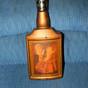 Vintage Jim Beam's Choice "Nurse and Child" Collectors Edition-Man Cave~Bar Decoration~Kentucky Straight Bourbon Whisky-Empty Decanter w/Lid