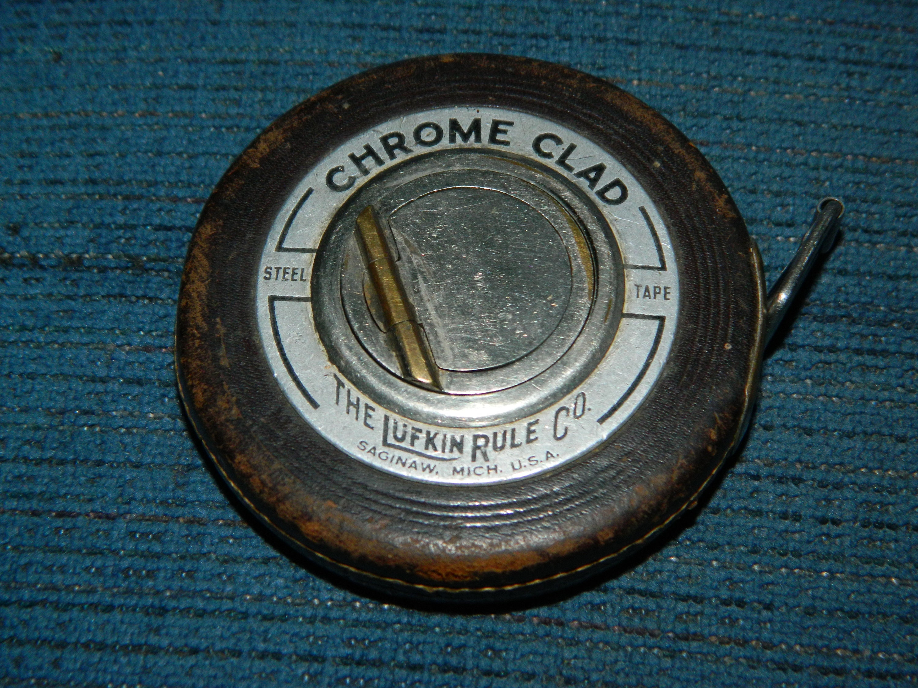Vintage Chrome Clad Steel Tape Measure. the Lufkin Rule Co. A - Etsy