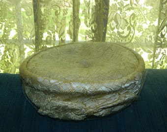 Vintage Union Made Delicate Beige Chiffon Juliet Turban 