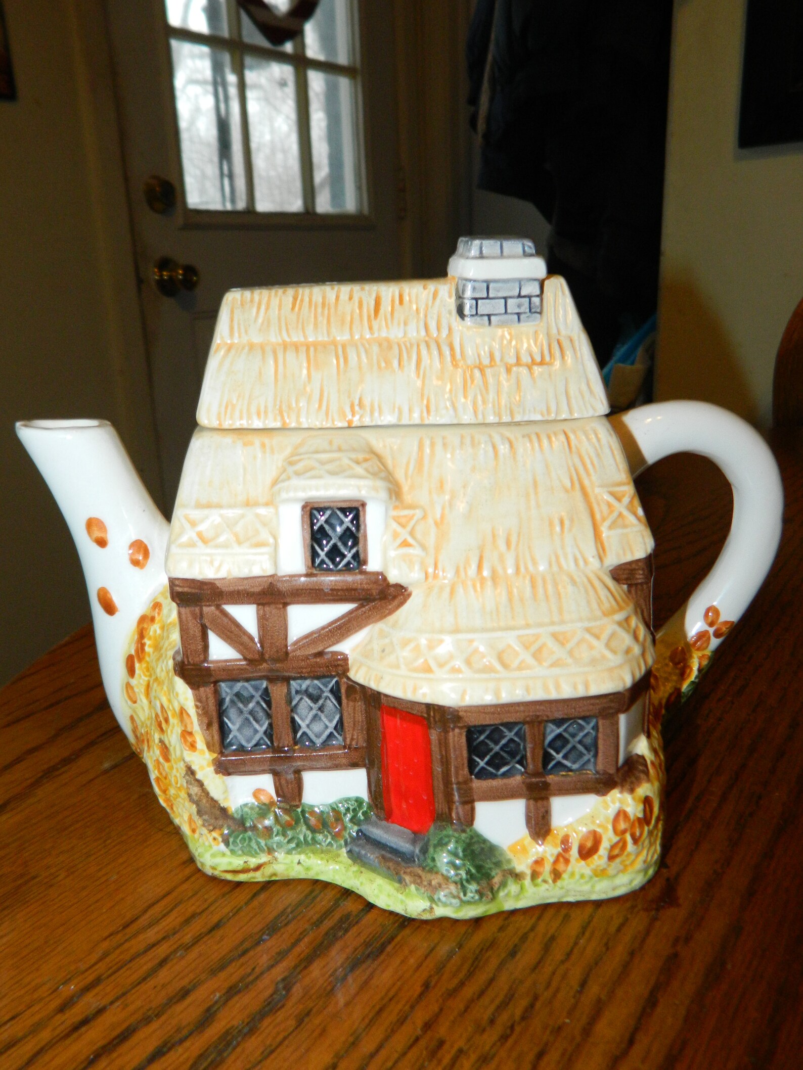 Vintage House Teapot Country Cottage Uniquely Shaped Teapot. Etsy