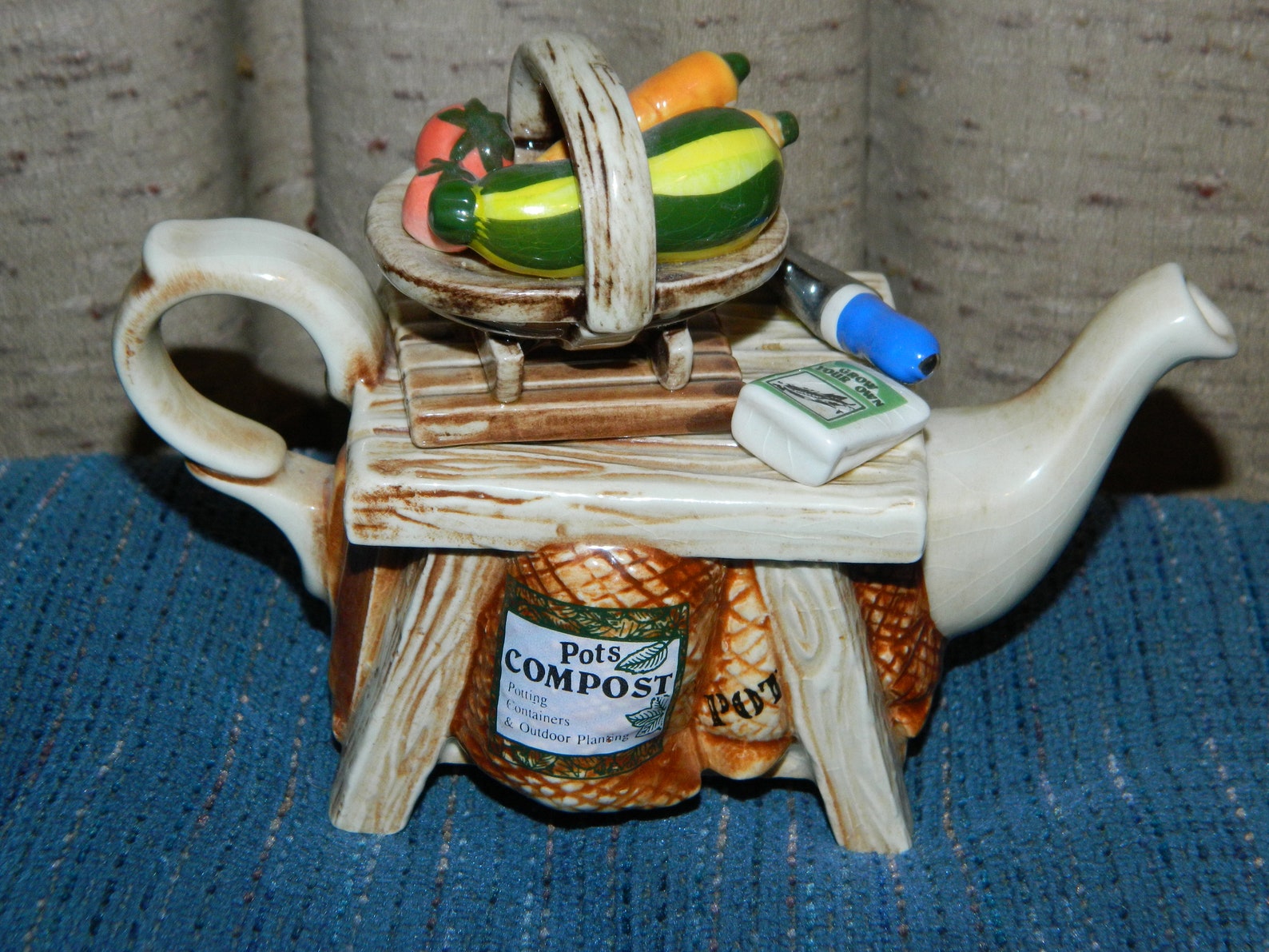 Cardew Design Teapot. Novelty 1 Cup Garden Cart Style Teapot. Etsy