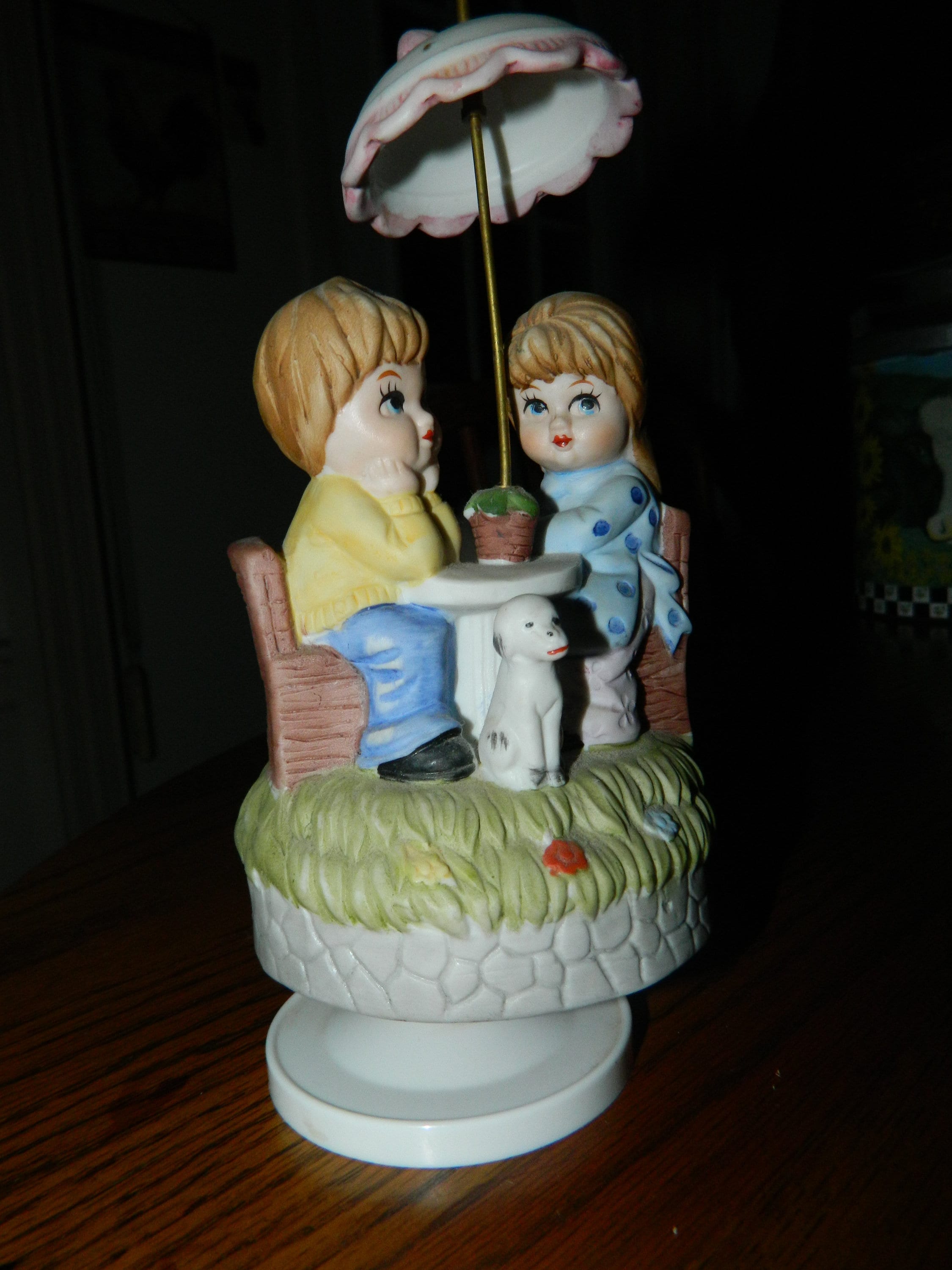 Vintage Boy & Girl Music Box Boy and Girl Figurine w/Their Etsy 日本