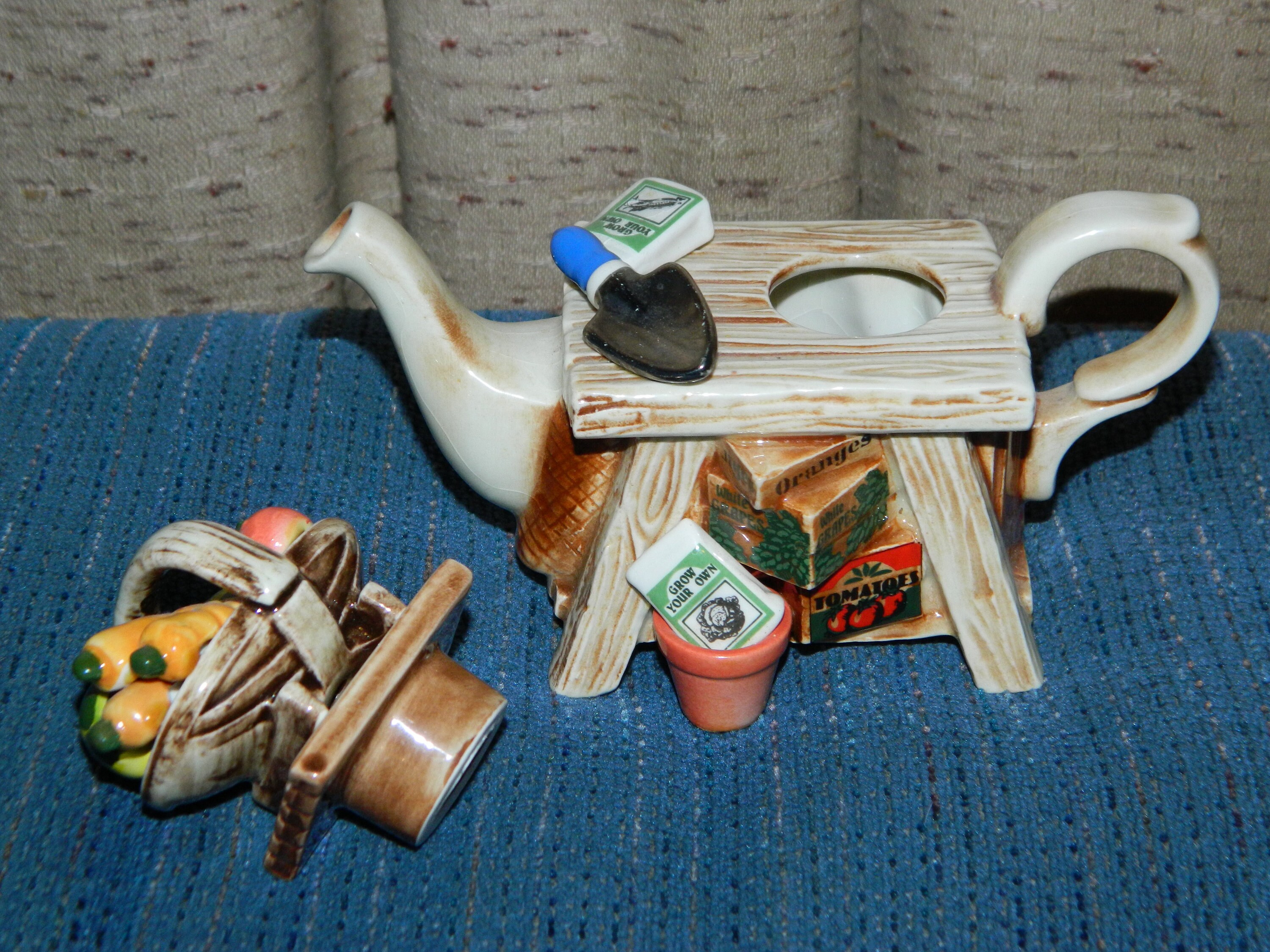 Cardew Design Teapot. Novelty 1 Cup Garden Cart Style Teapot. Etsy