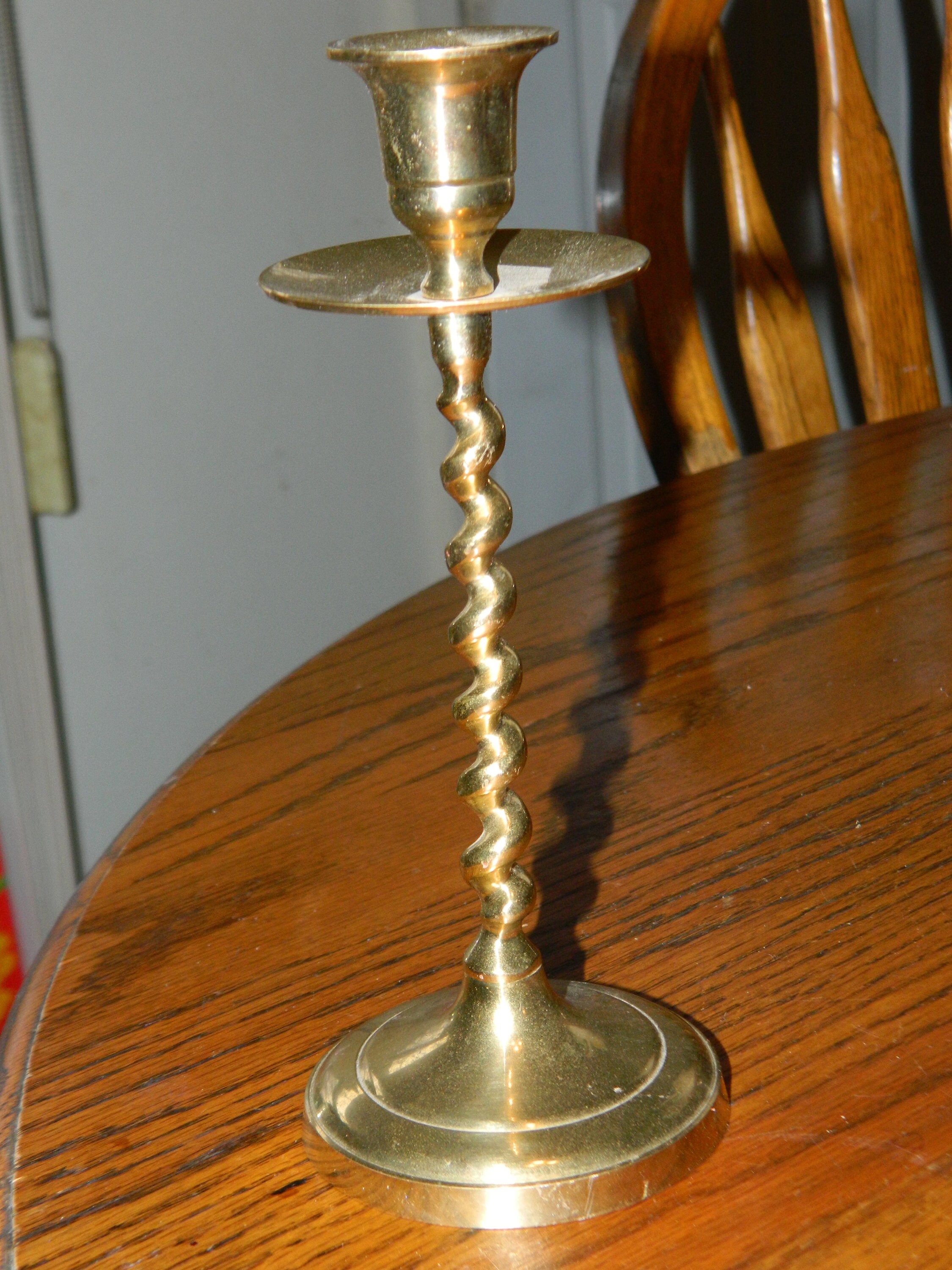 Vintage Tall Brass Candle Stick Holder. Etsy