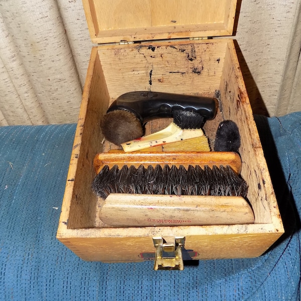 Shoe Shine Box - Etsy