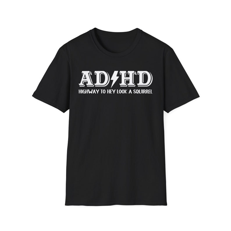 ADHD Highway To Hey Look, A Squirrel Side Leather Patch Hat Black