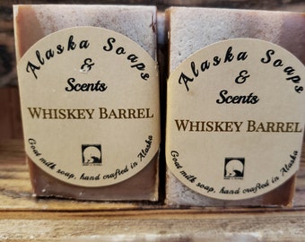 Whiskey Barrel Goat Milk Soap