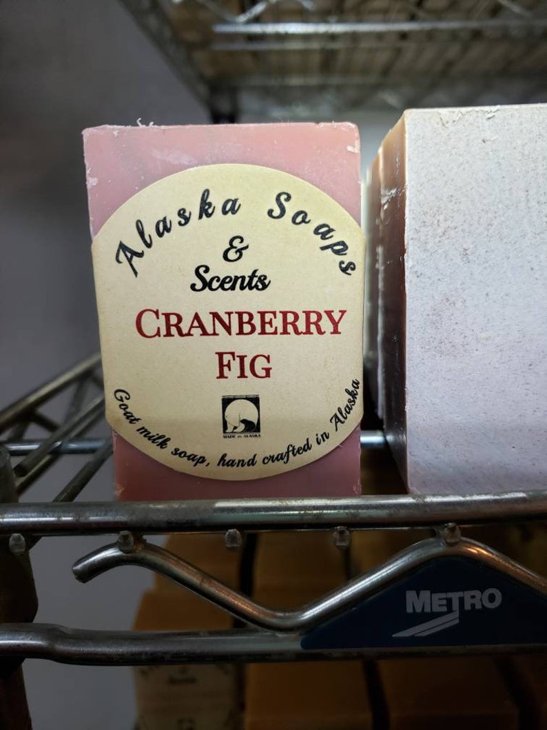 Cranberry Fig Goat Milk Soap image 1
