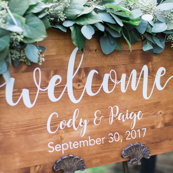 Welcome Sign Wedding • Wedding signs wood • Custom Wedding Welcome Sign, Wedding Decoration, Wood Wedding Sign, Wedding Gift, Custom