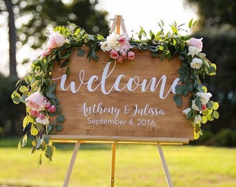 Welcome Sign Wedding, Wedding Welcome Sign, Wedding Decoration, Wedding Wood Sign, Wood Welcome Sign, Wedding Gift, Custom wood Sign