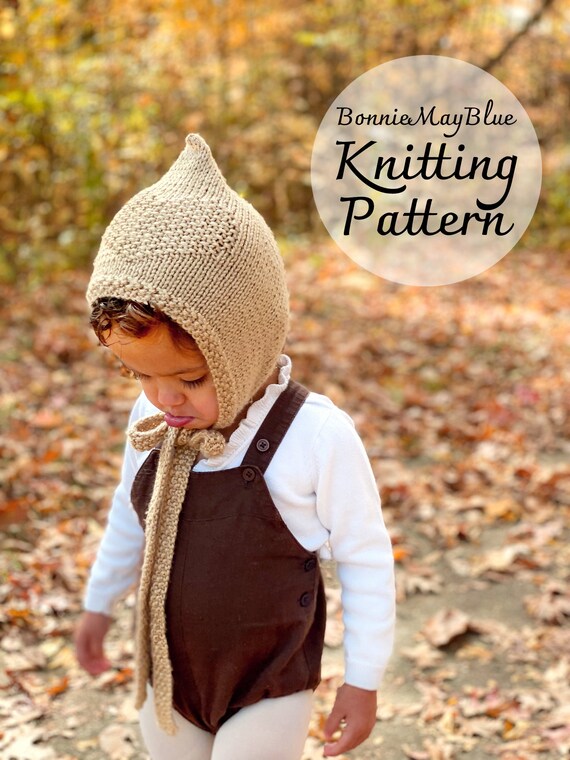 Sweetheart Pixie Bonnet Knit Pattern 