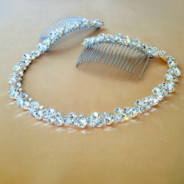 rhinestone headpiece for wedding