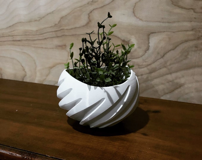 White 3D printed bowl
