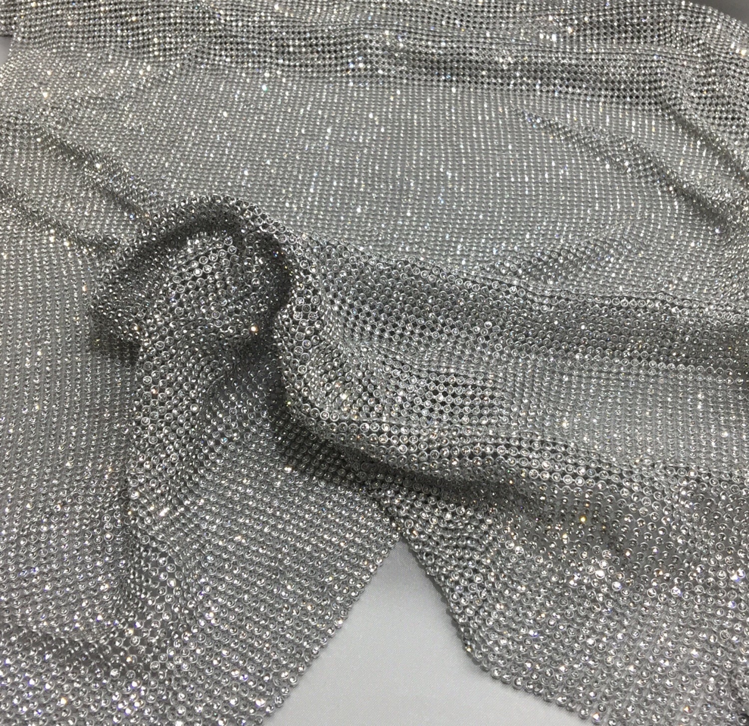 Rhinestone Sheets / Rhinestone Fabric , Perfect for Dress Making 