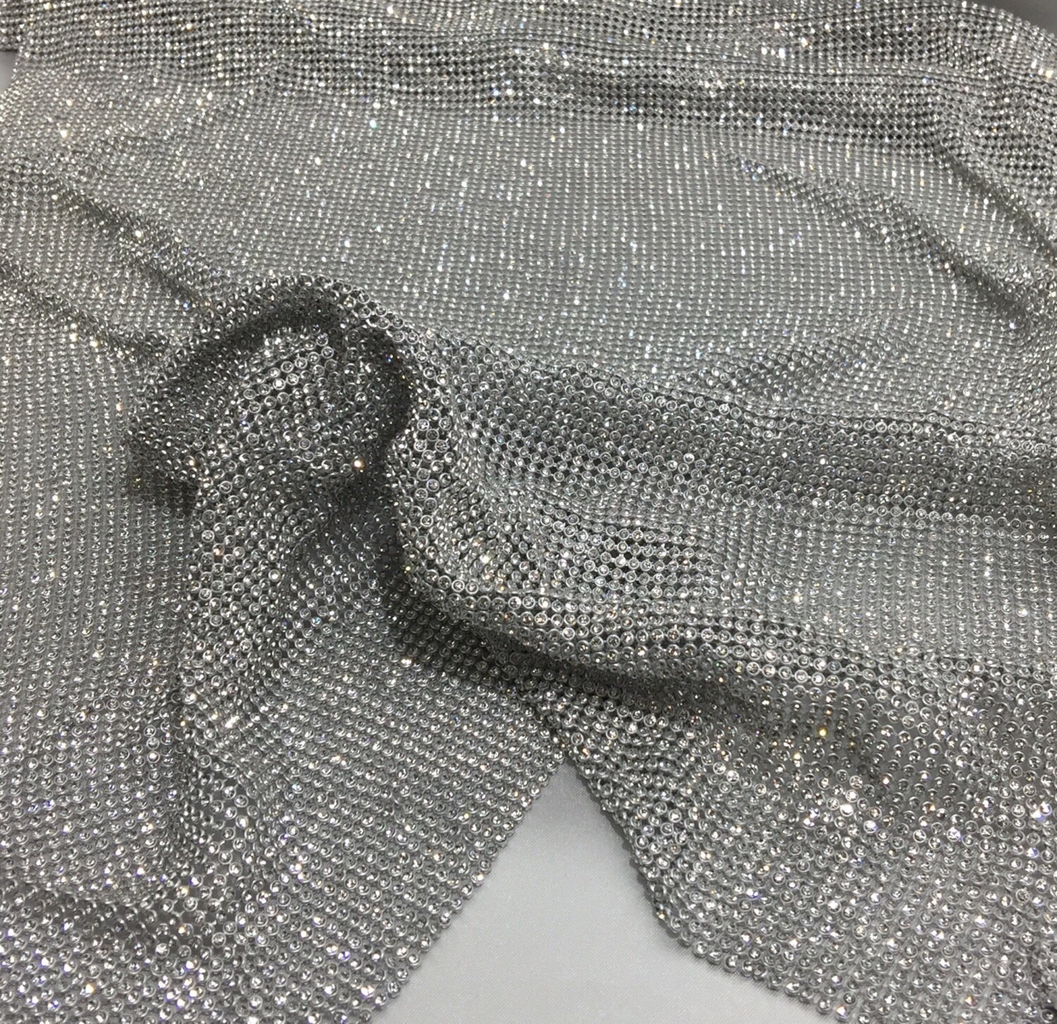 Silver jersey fabric Clearance