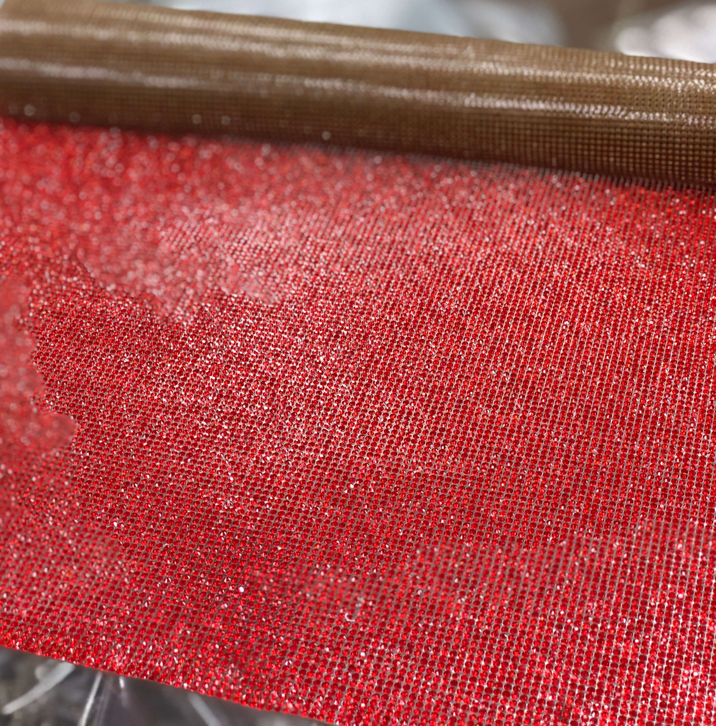 Red IronOn Rhinestone Sheet Crystal Rhinestone Sheets