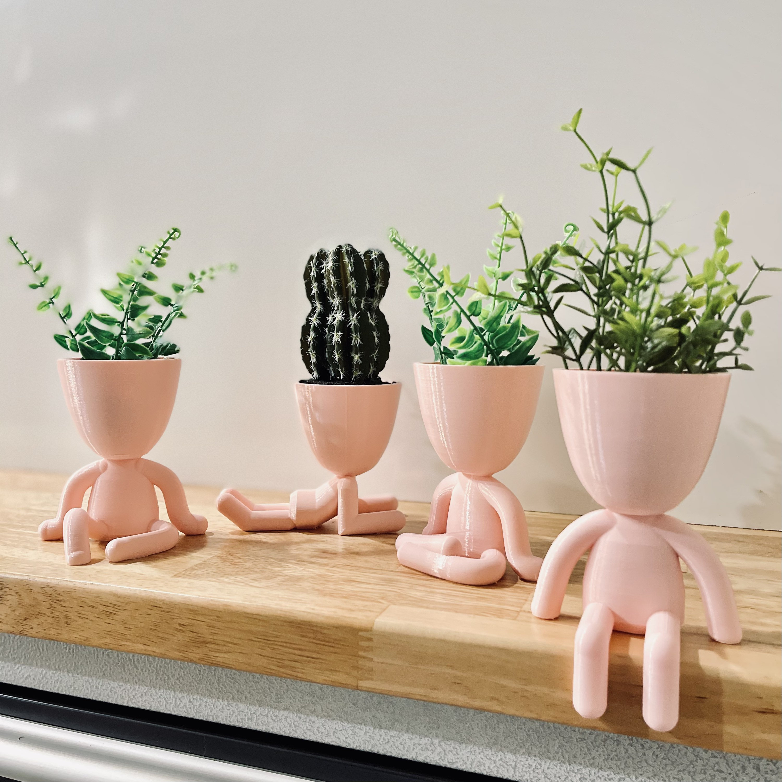 Baby Pink Classic Mini Plant Buddy Plant Holder Unique Gift Home