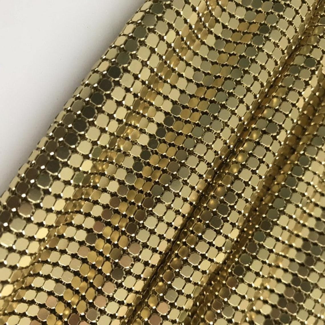 gold mesh trousers
