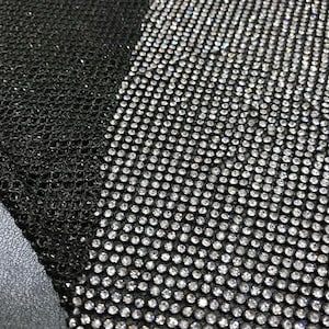 Black Rhinestone Sheet with Clear Crystal image 3