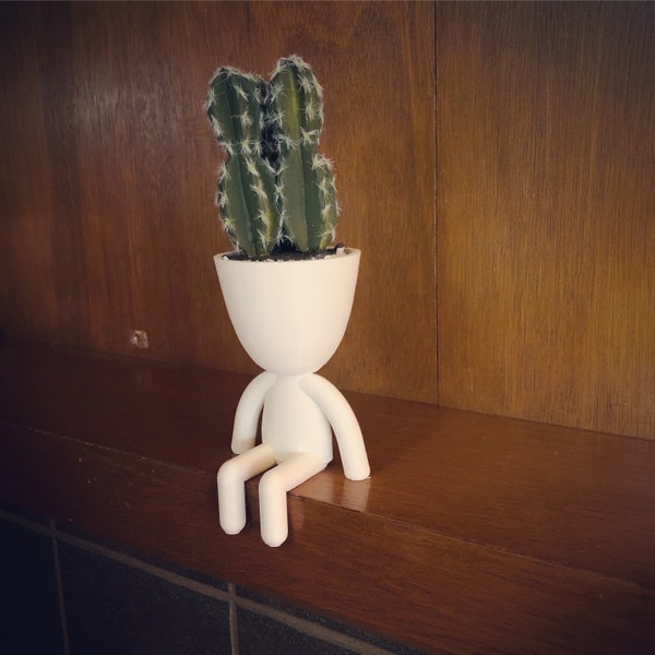 Sitting Planter | Cute Succulent Planter | Decorative Planter | Home Decor | Cactus Planter | Edge Planter