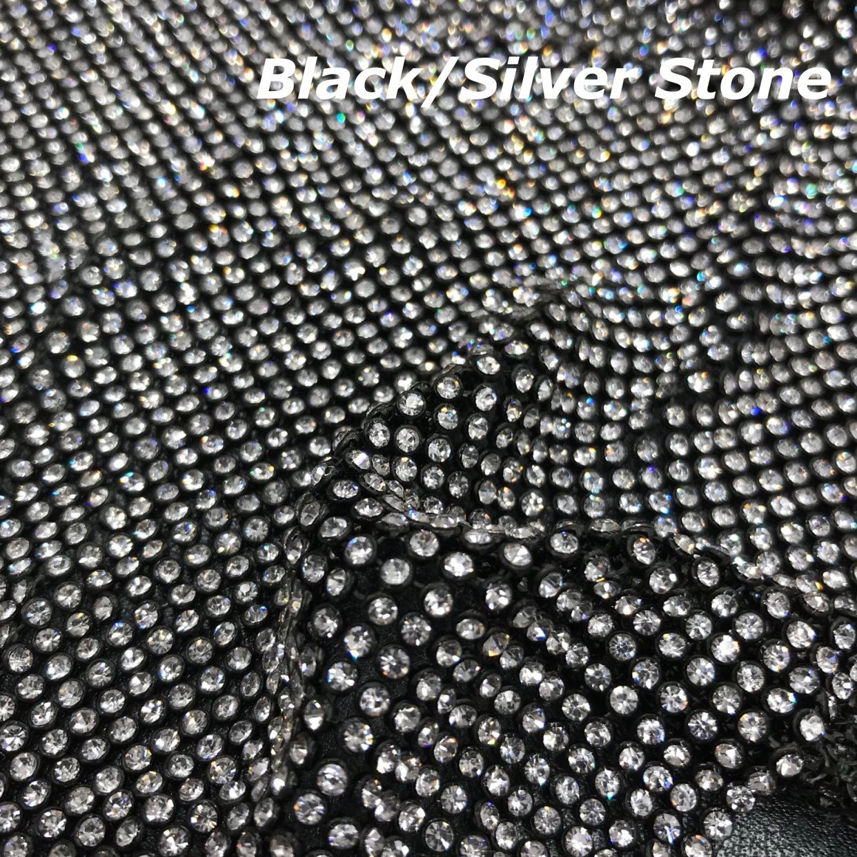 DIY Rhinestone Jacket, JUST Rhinestone Sheet, Crystal Fabric
