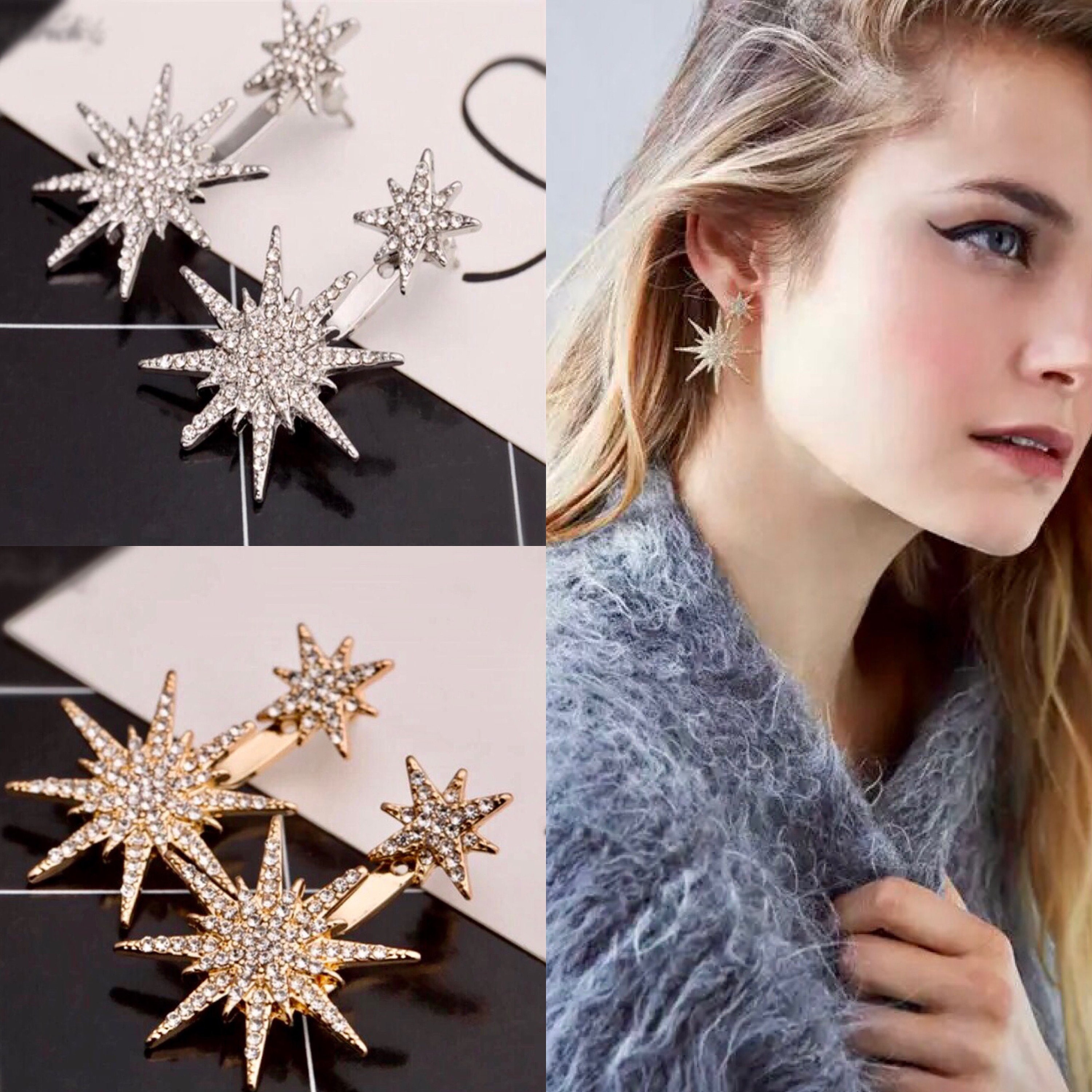 Northern Star Earrings Star Earrings