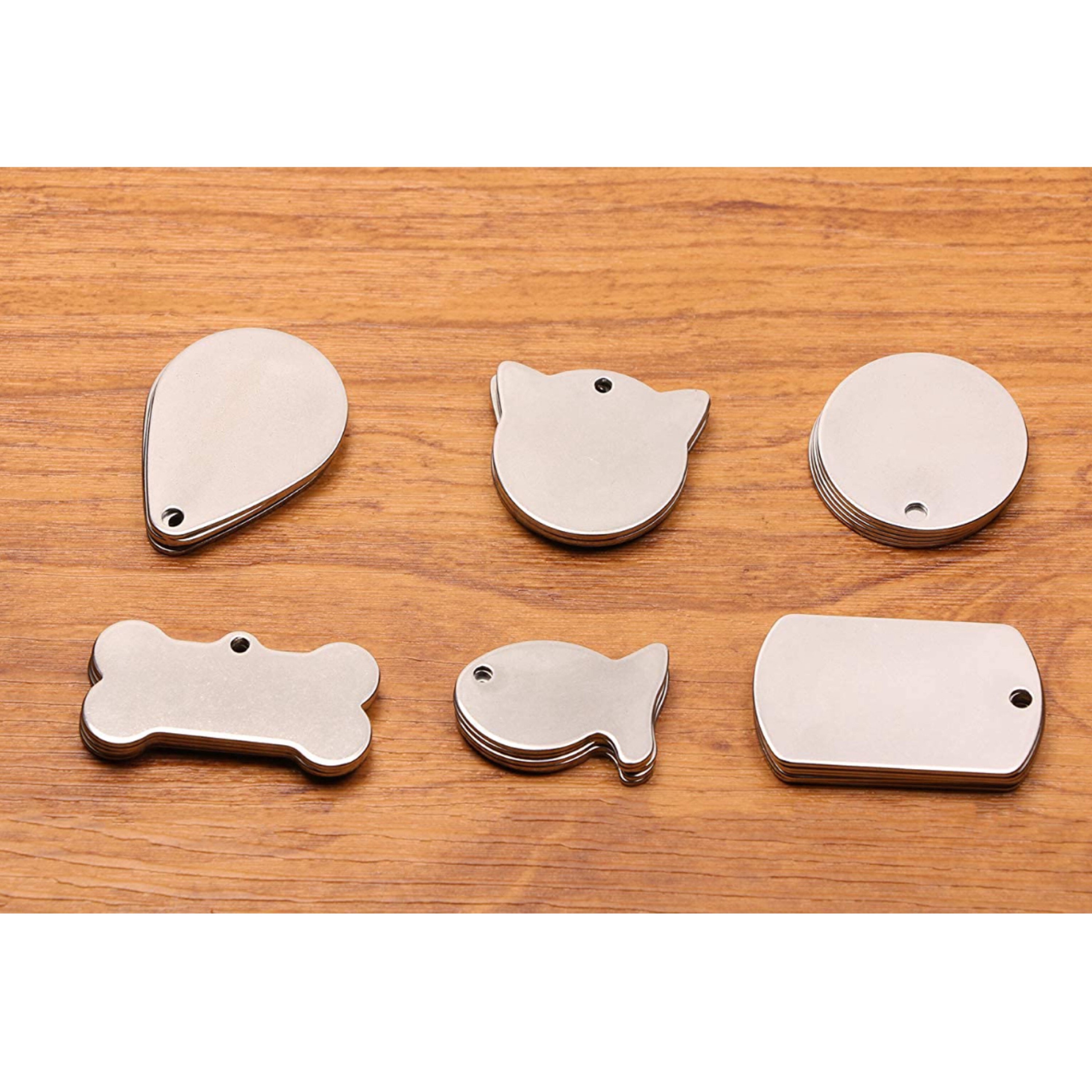 Personalized Dog Tags Dark Etching Variety of Designs Made in USA