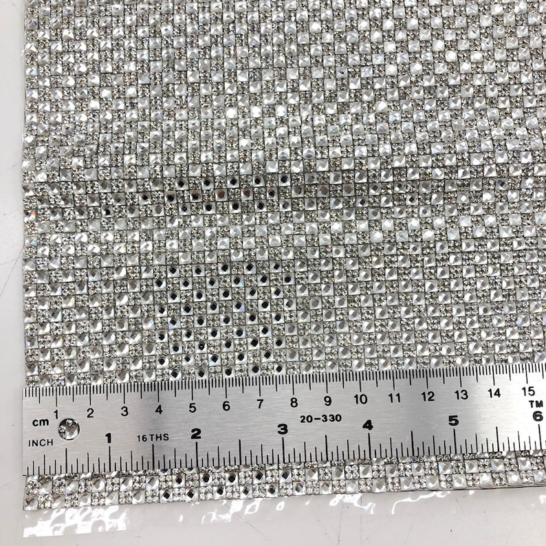 Iron-On Rhinestone Panel Crystal Rhinestone Sheets