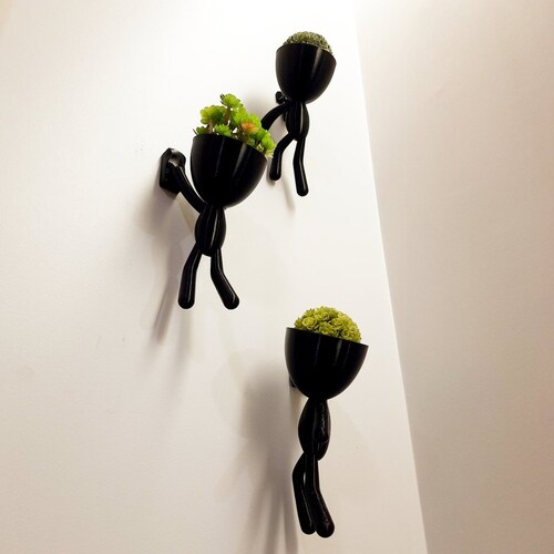 Adventurer Planter Trio | Plant Buddy “Trio” | Plant Holder | Unique Gift | Home Decor | Mini Wall Bob Planter