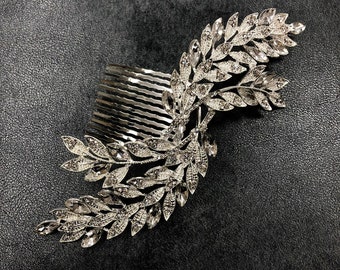 Bridal Hair Accessories, Rhinestone Comb, Decorative Comb