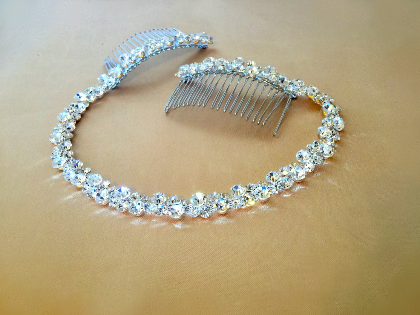 rhinestone bridal headpiece