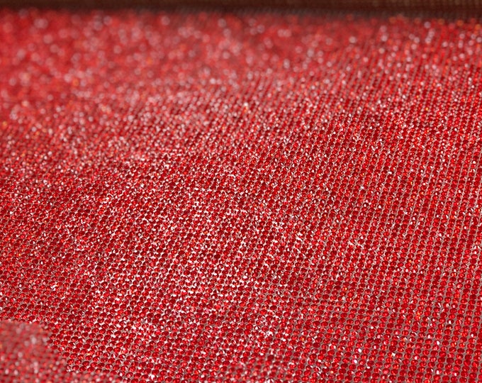 Red Iron-On Rhinestone Sheet | Crystal Rhinestone Sheets