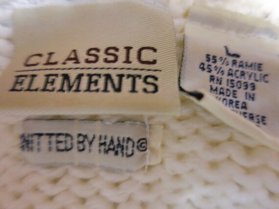 Classic Elements Pullover Sweater Knitted by hand… - image 6