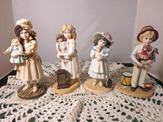 Jan Hagara Figurine Choice Listing Addie Tara Audrey and Jody - Etsy