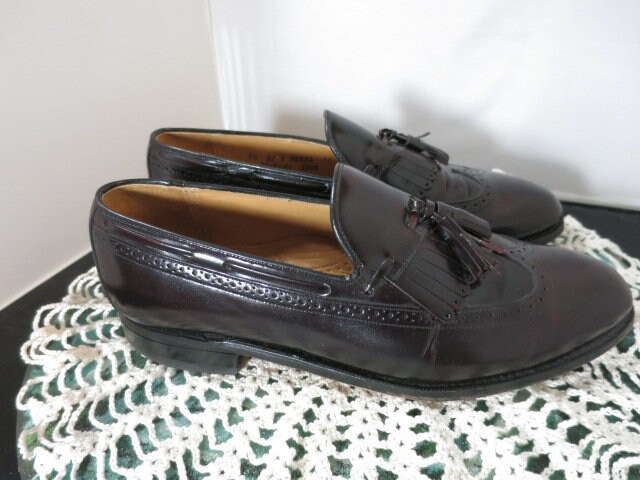 Vintage Johnston Murphy Aristocraft European Leather Loafer Shoes