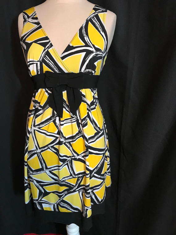 Vintage Taboo Abstract Cocktail Dress Size M 1990s