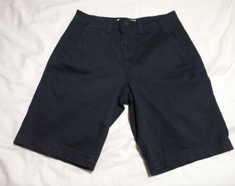 Vintage Arizona Chinos Khaki Shorts Dunkelblau Größe 28