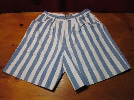 Vintage Cenza Denim Shorts Size 14 Blue 