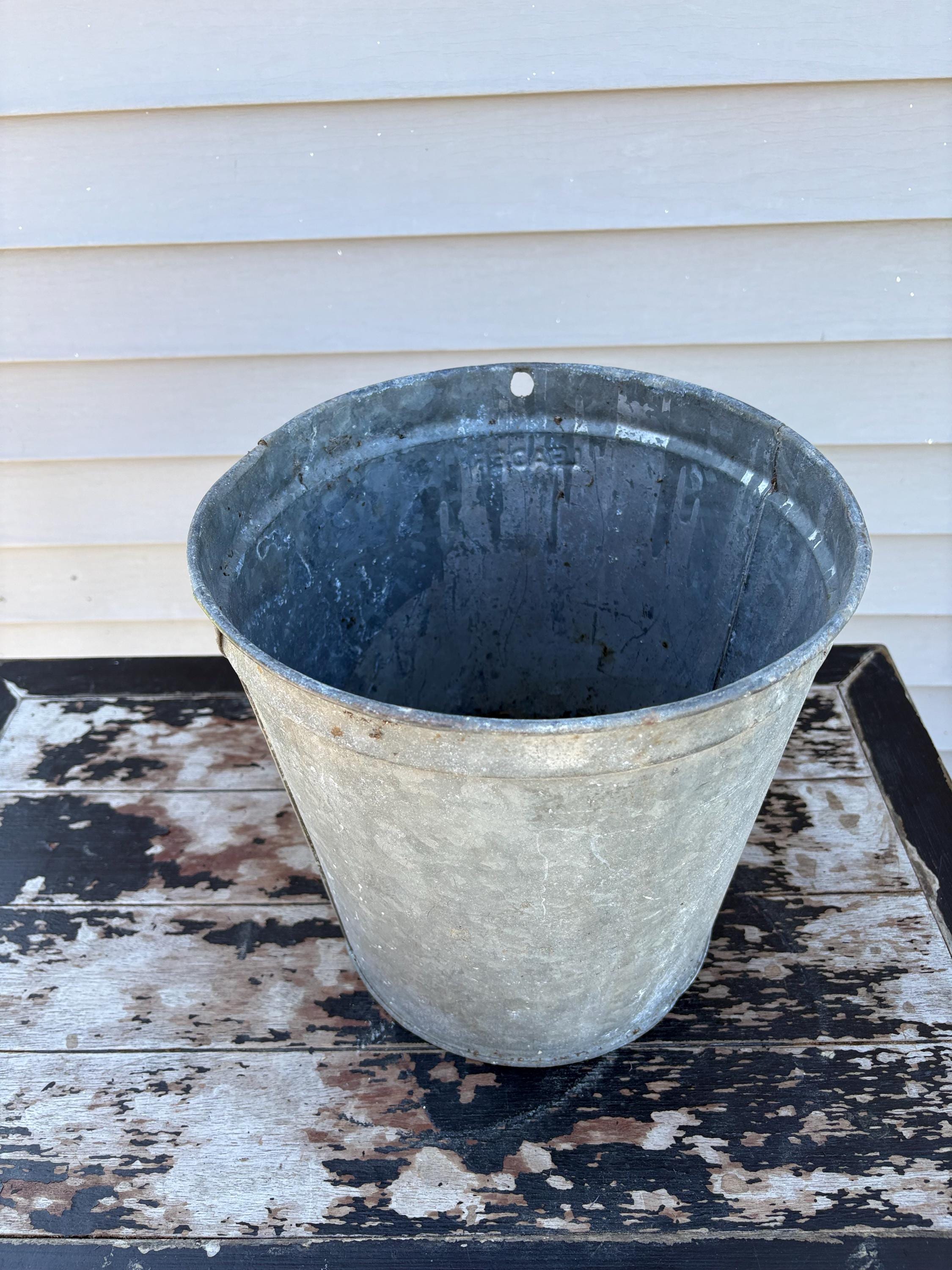 Vintage Galvanized Buckets - Etsy - Page 4