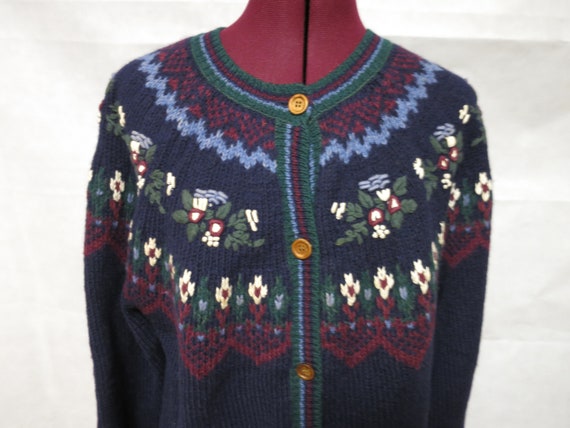 Vintage Northern Reflections Cardigan Knit Sweate… - image 2
