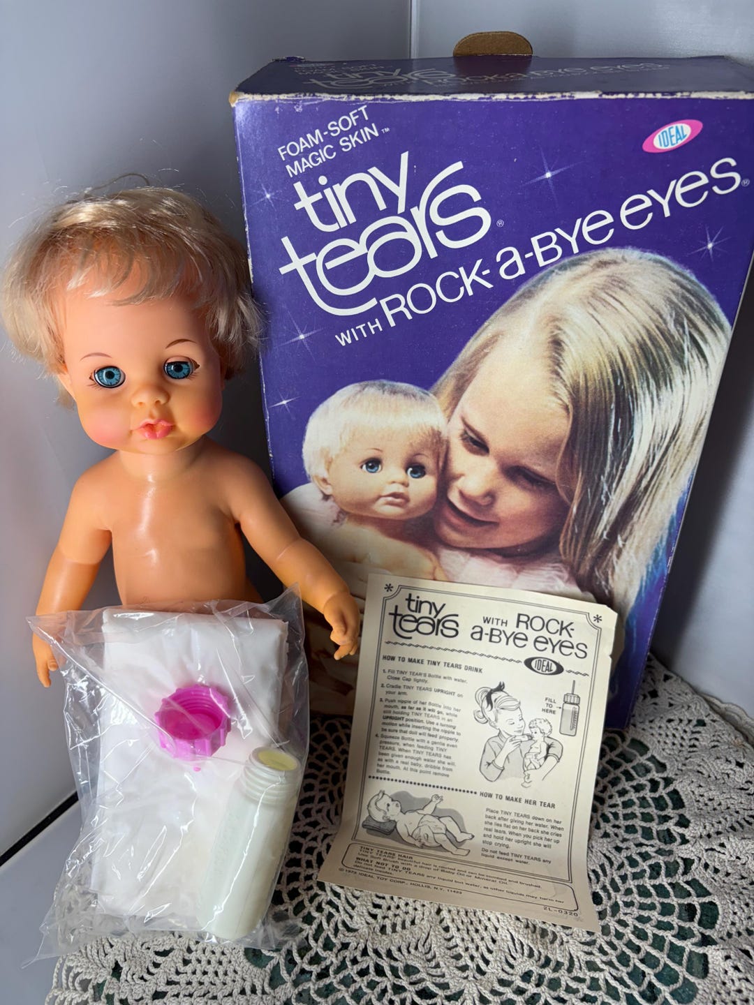 Ideal Foam Soft Magic Skin Tiny Tears With Rock a Bye Eyes Eyes